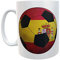 Siempre en tu mano Taza de cerámica España. Escudo Selección Española. Mundial y Eurocopa. Pelota bandera España. Balon de futbol.