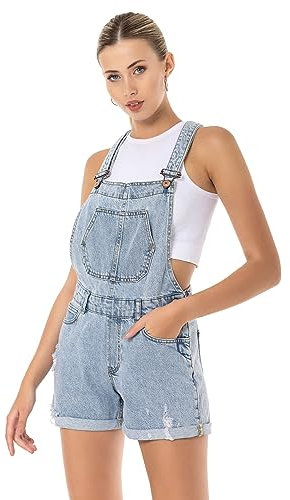 Redbridge Salopette da donna in denim, Azzurro, (31W) EU