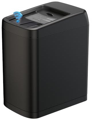 ELLO&ALLO Garbage Can 8 Gallon 30 Liter Kitchen Motion Sensor Trash Can Automatic Touch Free High-Capacity with Lid Black Waste Bin