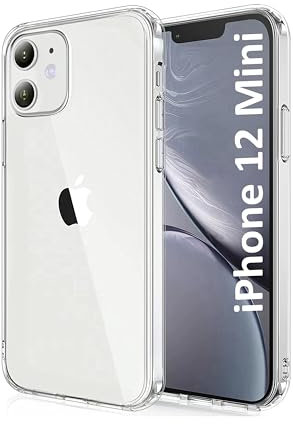 Crystal Clear Compatible With iPhone 12 Mini Case, [10X Anti-Yellowing] Thin Slim Soft TPU Silicone Shockproof Phone Cover Case for iPhone 12 Mini 5.4