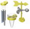 Smoby - Kit Météo Enfant - Accessoire de Maison Carillon, Girouette, Pluviomètre - Dès 2 Ans - 810916