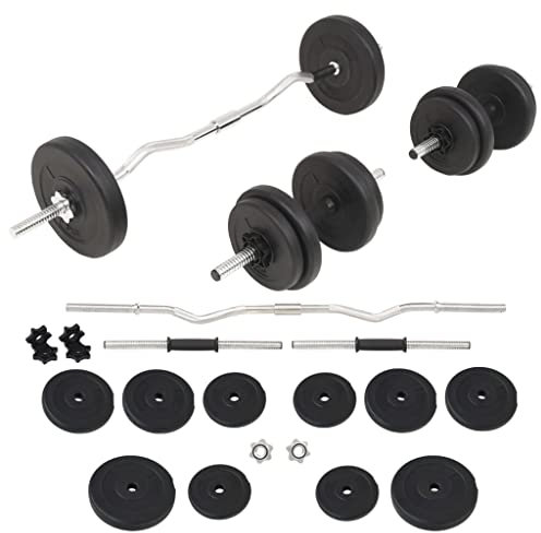 Übung & Fitness Langhantel und Kurzhantel Set 30 kg Sportartikel