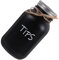 Toyvian Mason Jar Piggy Bank Glass Coin Bank Jar Money Tip Change Savings Bank Money Collections Box with Slotted Lid for Coin Raffle Ticket 1000ml Black