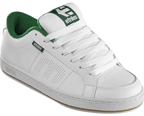 Etnies Herren Kingpin Skate Shoe, White/Green, 41 EU