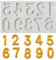 Silicone Numbers Mold 3D Number 0-9 Fondant Chocolate Baking Molds for Cupcake Topper Cake Decorating Candy DIY Polymer Clay Craft Projects (Gray)