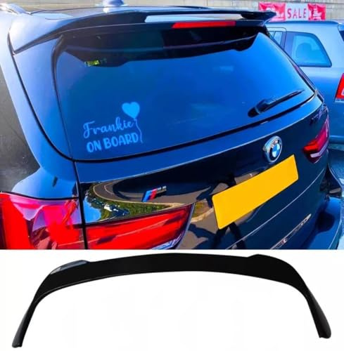 For Auto Perfectionists UK Rear Roof Spoiler Compatible With BMW X5 F15 X5M F85 M50D 2013-2018 ABS Carbon Fibre