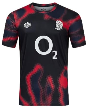 Umbro Mens England Warm Up Shirt 2024 Adults Black/Lolli/Navy L