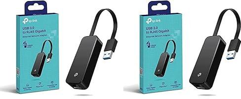 TP-Link Adaptateur USB Ethernet UE306, Adaptateur USB 3.0 vers Ethernet Gigabit, Conception Pliable et légère, Compatible avec Nintendo Switch, Windows 11/10/8.1/8/7, MacOS et Linux (Lot de 2)