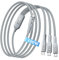 SIQIWO 3 in 1 USB C Multi Charger Cable, 2×100W+10W Fast Charging Splitter, 4ft Braided USB C to C Charger Cord, Fast PD Charging Cable for iPhone 16/15 Series,Samsung Galaxy, MacBook Pro/Air,iPad etc