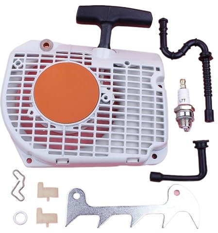 9 pezzi di avviamento for Stihl 034 036 MS340 MS360, punta for cane da abbattimento, tubo dell'olio del carburante, candela, kit di denti for cane, parte di ricambio for motosega
