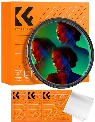 K&F CONCEPT 82mm Kaleidoskop Prisma Filter Optisches Glas Prisma Spezialeffekt Kamera Objektiv Filter (Nano-B Serie)