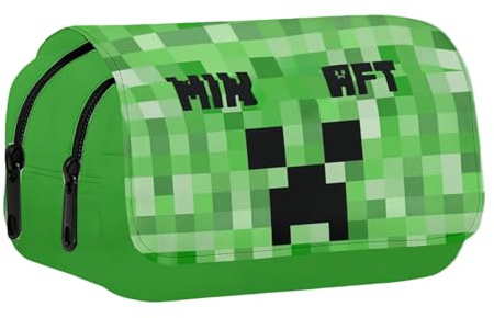 Games Pen Case, Schulsachen Federtasche Karikatur Mäppchen,Anime M-äppchen Kinder Große Tragbare Stifttasche Doppelreißverschlüsse Mäppchen Aufbewahrung Bleistift Tasche Geschenk für Studenten