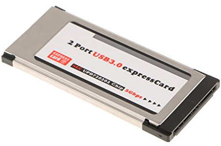 Express Card Expresscard auf USB 3.0 2 Port Adapter für Laptop PC 34 mm NEC