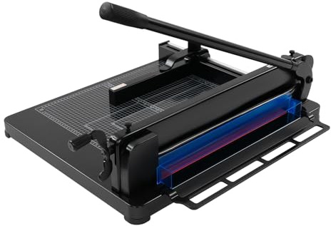 BRRIDE Stapelschneider A3 für 400 Blatt, Papier Schneidemaschine Hebelschneider mit Sicherheitsverriegelung, Großformat Manuell Papierschneider
