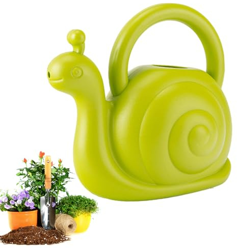 Arrosoir à escargots pour - 1,5 l - Corps Mignon - Buse à Bec Lisse - Structure en Plastique Durable - Poignée Facile à saisir - Scénario d'activité de Jardin pour - d'intérieur