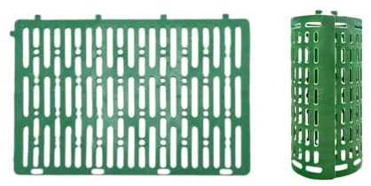 2Sets Baumstamm Protector Rinde Anti-Biss Garten Anlage Schutz Zaun Für Bäume(Green)