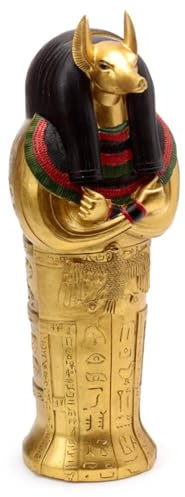 Puckator ES23 Figurine Sarcophage Anubis et Momie Or/Noir