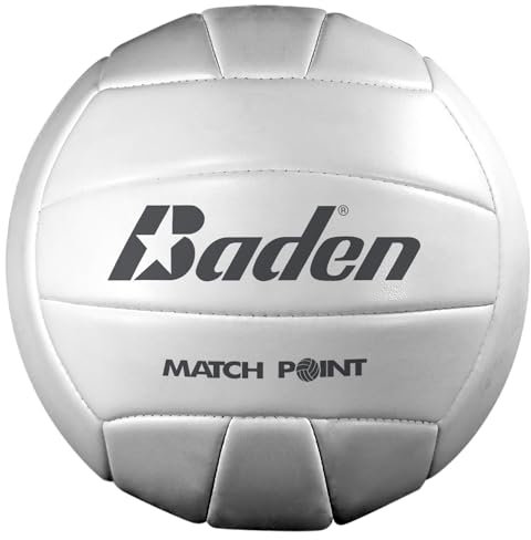 Baden Unisex-Erwachsene BVSL14 Outdoor-Volleyball, Weiß, Size 5
