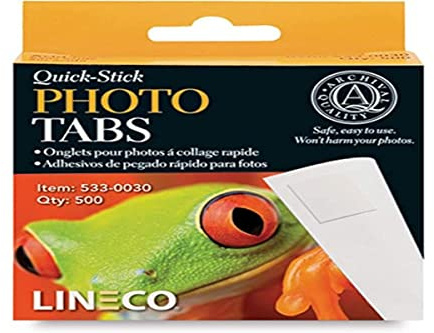 Lineco Quick Stick Photo Tabs pack of 500