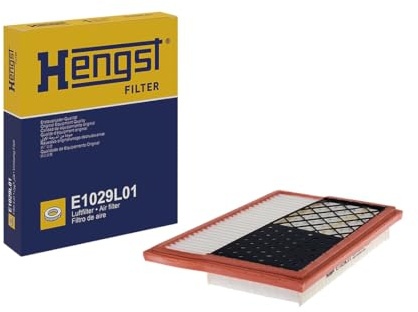 HENGST - Luftfilter E1029L01 - Luft-Filtereinsatz für KFZ | Hochwertiger Motorluftfilter für Otto- oder Dieselmotor - Schutz für Motoren - Wasserbeständig
