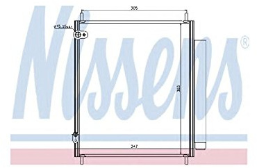 Nissens North America,Inc Condenser - 940284