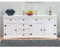 Dynamic24 Sideboard New Mexiko Holz Anrichte Buffet Schubladen Kommode Schrank weiß
