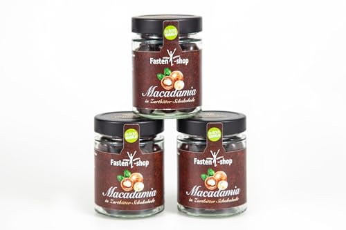Ralf Moll® Macadamia-Zartbitter-Glückskugeln, 3er Pack (3x 150g), im Glas