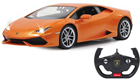 JAMARA Lamborghini Huracán 1:14 2,4GHz-offiziell lizenziert, ca 1 Std. Fahrzeit bei 11 Km/h, LED, Perfekt nachgebildete Details, detaillierter Innenraum,hochwertige Verarbeitung