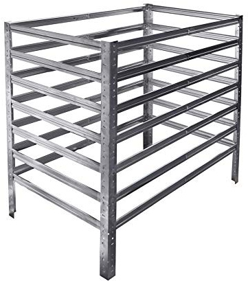 shelfplaza Home 100x110x80cm Komposter verzinkt: 880L