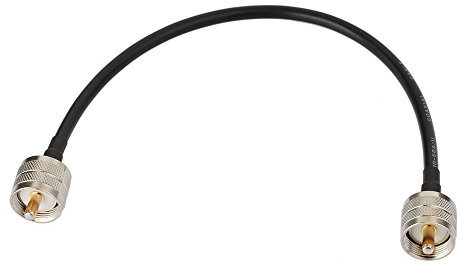Superbat Cable UHF PL259 de CB 30cm Cable RG58 UHF Macho a Macho de Radio Digital 50ohm Cable Coaxial de Baja Pérdida para Radio CB Radioaficionados Analizador de Antena Medidor de SWR etc.