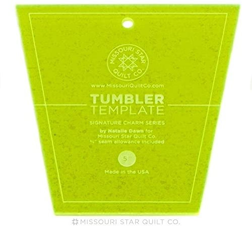 Missouri Star Tumbler Template~5'' Tumbler~Great for Using with 5'' Squares by