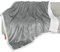 Catalonia Classy Sherpa Decke Flauschige Kuscheldecke, Super weiche Fleece Sofadecke Plüsch-Flanell-Decke für Couch und Bett, TV-Decke, Reise, Camping, Geschenk, Chevron Muster, 150x130cm Grau