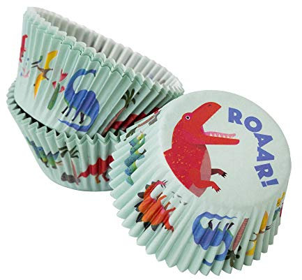 Talking Tables DINO-CAKECASE Dinosaurier-Kuchen-Kästen 30Pk, Paper, Dinocake