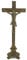 Handwerkskunst – Kreuz mit dreieckiger Basis aus Messing antik – Kruzifix 4