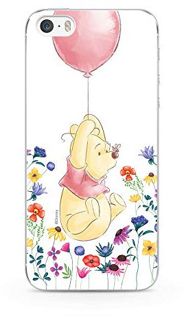 Original und Offiziell lizenziertes Disney Winnie Puuh Handyhülle für iPhone 5, iPhone 5s, iPhone SE, Case, Hülle, Cover aus Kunststoff TPU-Silikon, schützt vor Stößen und Kratzern