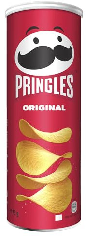 Pringles Original | Snack salato | Chips a base di patate | Vegetariano | Perfette per l'aperitivo | Confezione singola da 175g