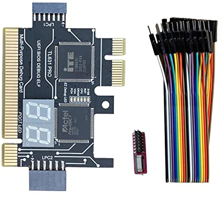 Jadeshay Testeur Carte de Diagnostic d'analyseur de Carte mère PCI/PCIE/Mini PCIE/LPC PC pour Le Mode de Bureau pour Ordinateur Portable Post-Test