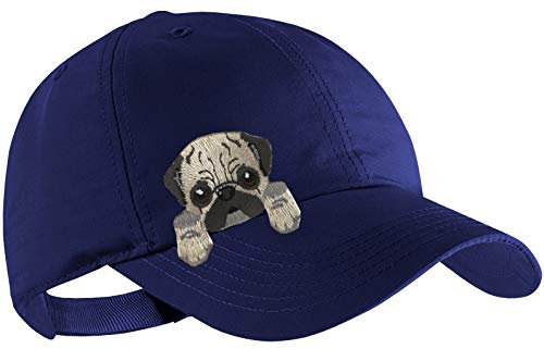Blackshirt Company Mops Schildmütze Kinder Base Cap Hunde Sommerkappe Farbe Blau