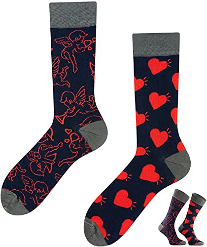 TODO Colours Calzini divertenti colorati uomo e donna - fantasia, motivo, multicolore, cotone (Amore mio, 43-46)