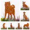 Terma Stahldesign Edelrost Hund Verschiedene Rassen, Handmade Germany, tolle gartendeko aus Rost-Metall, deko rostoptik, Rostfiguren Tiere, rostfiguren Garten, Rostdeko (Akita)
