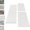 Carpettex Bettumrandung Schlafzimmer 3teilig Kurzflor Teppich Einfarbig Design Creme Bettset:2 mal 60x100 + 1 mal 80x150 - Bettvorleger Schlafzimmer Läufer Set Weicher Bettumrandung Teppich
