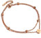 Kim Johanson Edelstahl Damen Fußkettchen *Buchstabe* in Roségold Doppelte Fußkette mit 6 Kugeln | Buchstaben A bis Z | Wasserfest | Frauen Boho Schmuck | Verstellbar inkl. Schmuckbeutel (B)