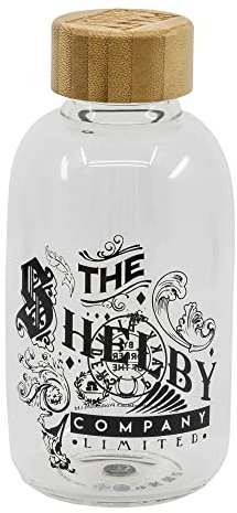 Stor Peaky Blinders - Petite Bouteille en Verre réutilisable et transportable - Transparent