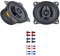 Ground Zero Auto Lautsprecher Boxen GZIF 4.0 200 Watt 10 cm 2 Wege Koax passend für VW T4 1990-1995 Armaturenbrett vorne