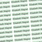 Namensaufkleber Erwachsene Altenheim, Pflegeheim & Krankenhaus - 36x7 mm - 150 Sticker personalisierte Namensetiketten für Eigentum, Bücher, Möbel, Hausschuhe, Brillenetui, Gehstock - mint