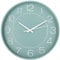 HZDHCLH 25cm Modern Quartz Lautlos Wanduhr Arabisch Ziffer Schleichende Sekunde ohne Ticken für Dekoration Wohnzimmer, Küche, Büro, Schlafzimmer (Grün Weiß)
