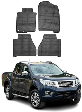 OMAC Fußmatten für Nissan Navara 2015-2023 Gummi 4tlg Schwarz | Automatten, Gummimatten, Allwetter, Antirutsch, fahrzeugspezifisches Produkt, wasserdicht