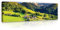 WallArena - Leinwand Bilder - Berge Alpen Landschaft Grün Natur - 145x45 cm Leinwandbilder - Bild auf leinwand - Wandbild XXL groß Wandbilder für Wohnzimmer Schlafzimmer Wohnzimmerbilder Modern