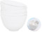 FERCAISH 4Pcs DIY Face Mask Mixing Bowl, Microwavable Silicone Facial Mud Bowl Cosmetic Beauty Tool for Home Salon (White)