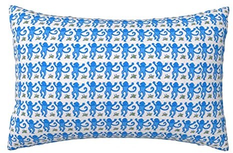 Blauer Affe rechteckiger Kissenbezug Heimdekor Lendenkissen Fall Kissen für Sofa Couch Schlafzimmer Auto